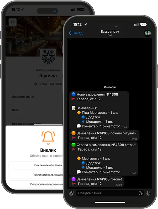 Сервіс електронного qr меню для закладів харчування